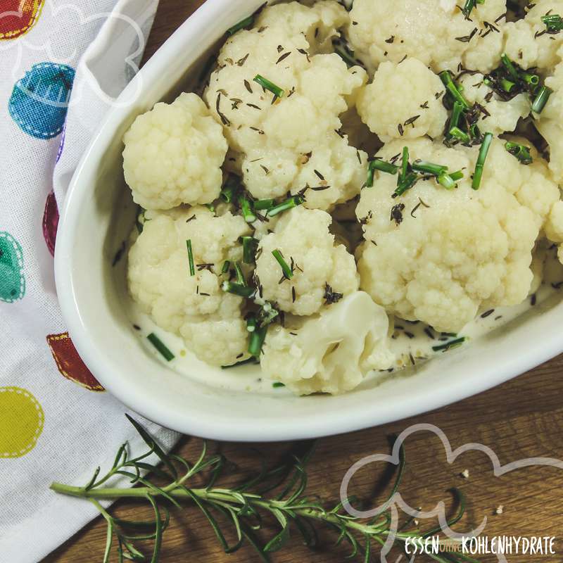 Überbackener Blumenkohl - Essen ohne Kohlenhydrate