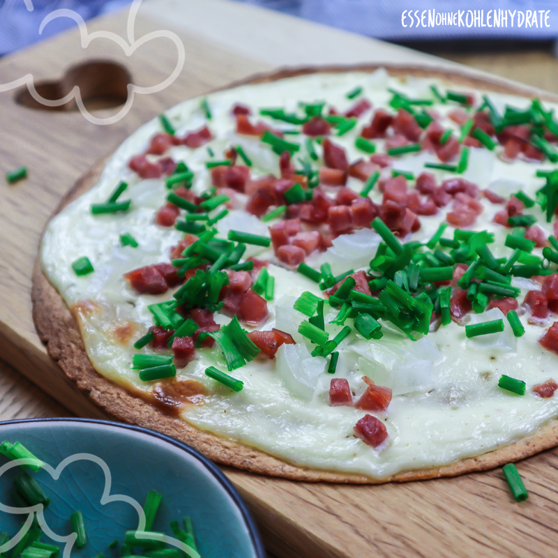 Wrap-Flammkuchen - Essen ohne Kohlenhydrate