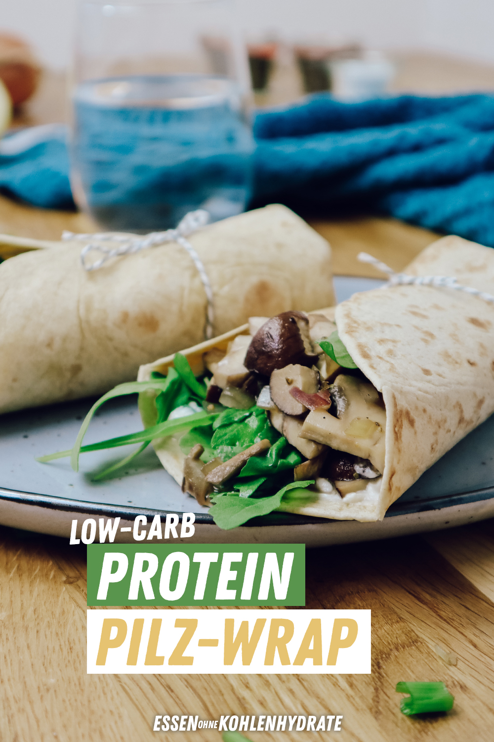 Protein Pilz Wrap Essen Ohne Kohlenhydrate